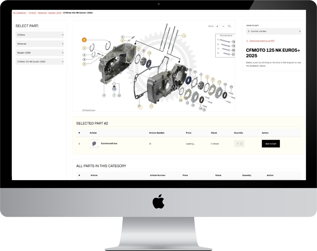 Techparts Shopify Mac